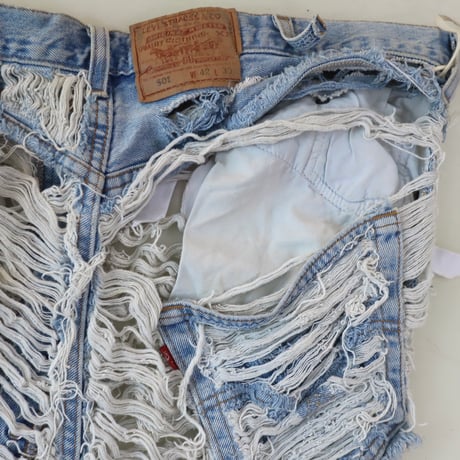 ［PRE-LOVED］LEVIS  HARDDAMAGE DENIM "D129"