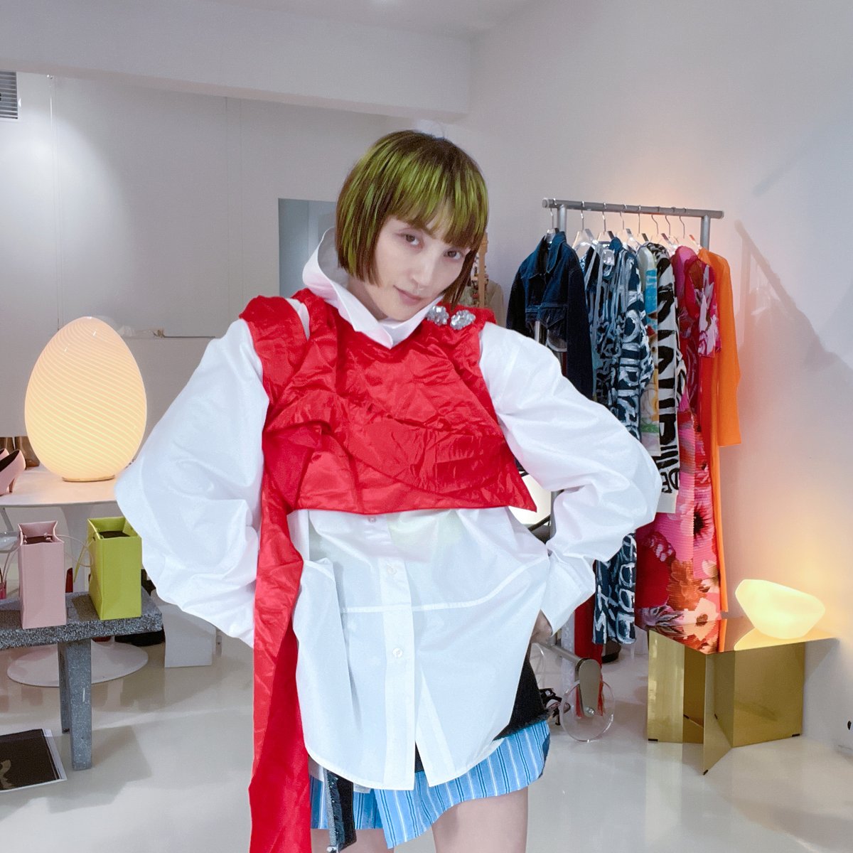 ARCHIVE］MERYLL ROGGE MICRO DRAPED TOP | GIGIN