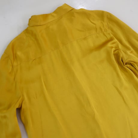 ［PRE-LOVED］CHANEL  MUSTARD SILK SHIRTS “C28“