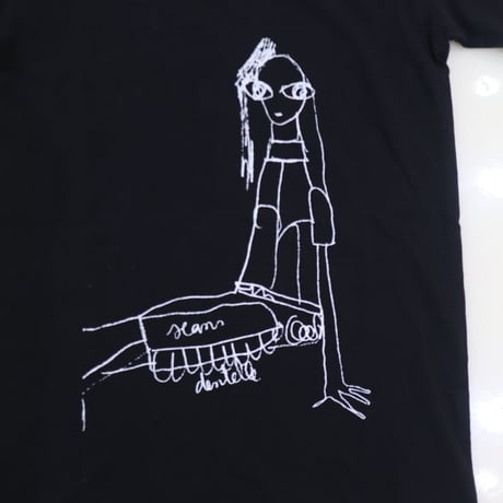 ［PRE-LOVED］CHARLES ANASTASE  TEE BLACK “UC45“