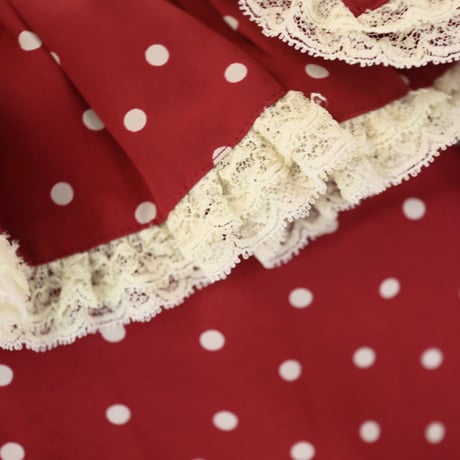 ［PRE-LOVED］DOT RIBBON LONG DRESS “D104“