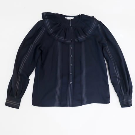 ［PRE-LOVED］LANVIN  BIG COLLAR SILK BLOUSE “C29“