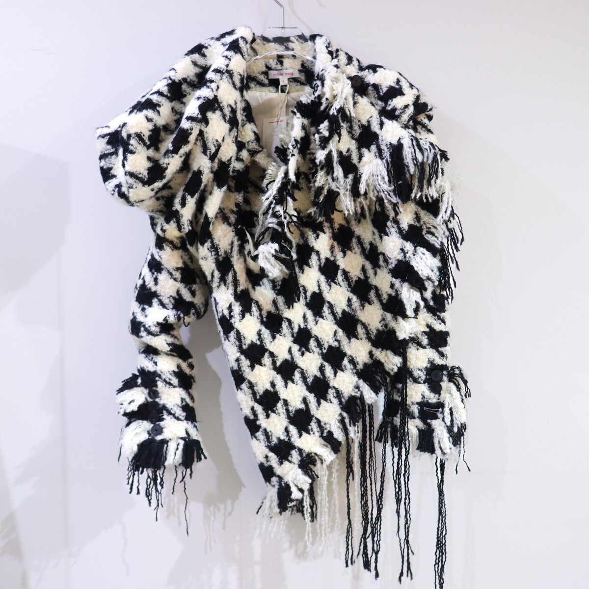 ARCHIVE］YUHAN WANG HOUNDSTOOTH KNOTTED JACKET