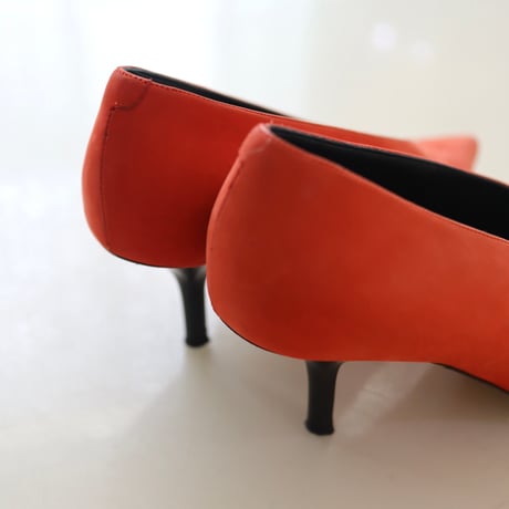 ［PRE-LOVED］ CELINE  ORANGE SHOES "S69"