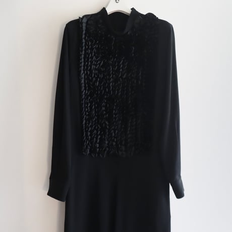 ［PRE-LOVED］TOGA ARCHIVES  BLACK DRESS "F01"