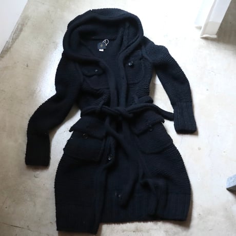 ［PRE-LOVED］ATO  HOODIE KNIT CARDIGAN "E02"