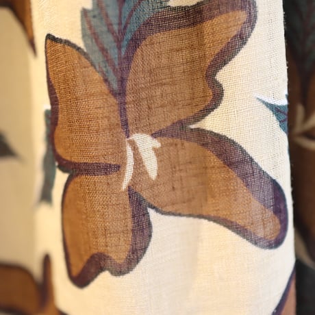 ［PRE-LOVED］BROWN FLOWER  SKIRT “D115“