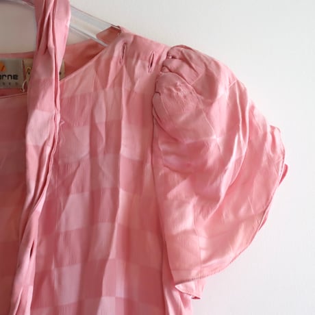 ［PRE-LOVED］PINK SILK DRESS "D91"