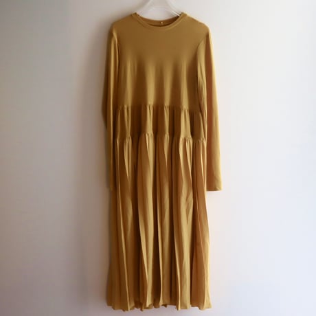 ［PRE-LOVED］LUTZ HUELLE  MUSTARD  DRESS "F09"