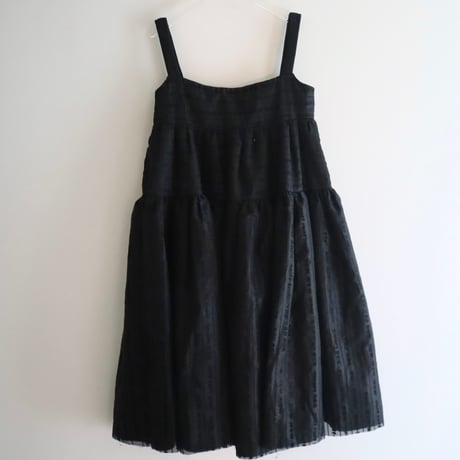 ［PRE-LOVED］SIIILON  BLACK PRINT DRESS “D170“