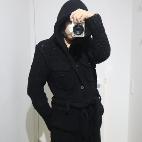 ［PRE-LOVED］ATO  HOODIE KNIT CARDIGAN "E02"