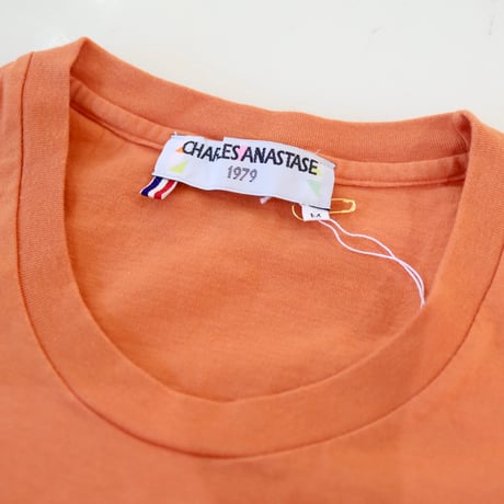 ［PRE-LOVED］CHARLES ANASTASE  TEE ORANGE“UC45“