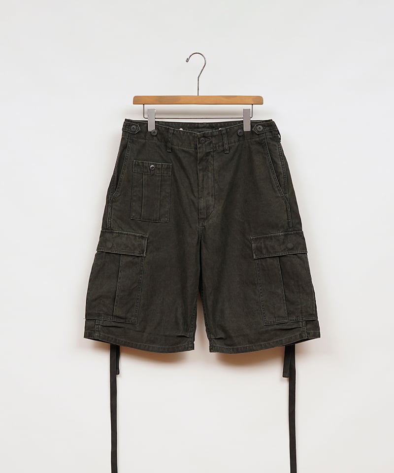 ナイジェル・ケーボン】ARMY CARGO SHORT - PEALING PRINT【DA