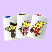 ご当地ぽんずデコキャラシール
