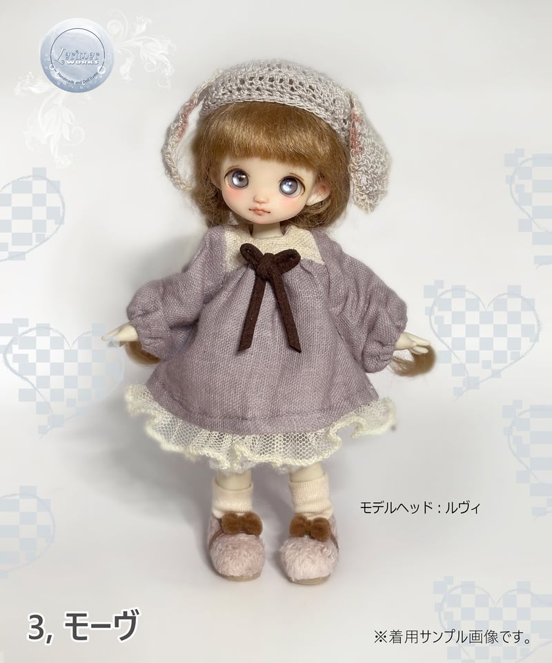 売約済み★ドール服☆ハンドメイド　カボパン セット服 ガーゼワンピ＋かぼちゃパンツセット（ハンドメイド品） | larimar works