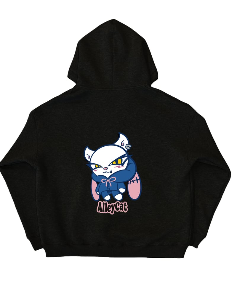 AlleyCat Zip Hoodie(Black) | AlleyCat