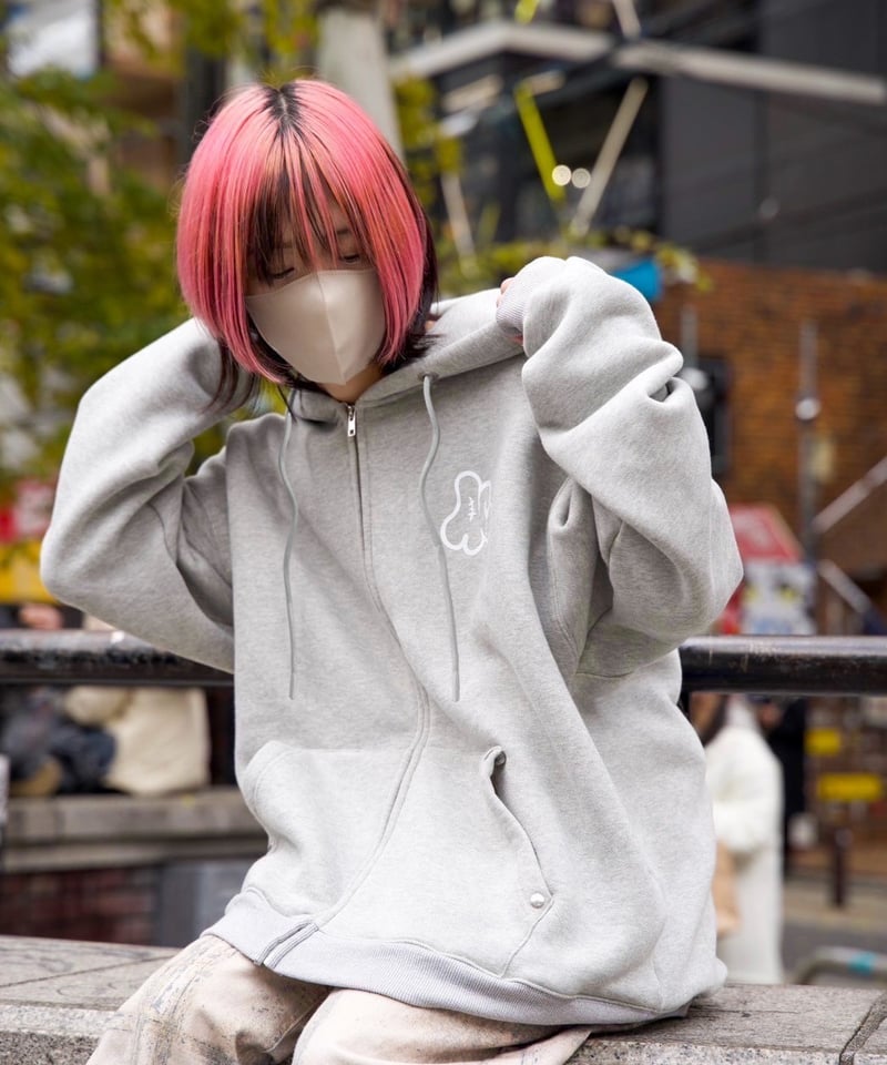 AlleyCat Zip Hoodie(Gray) | AlleyCat