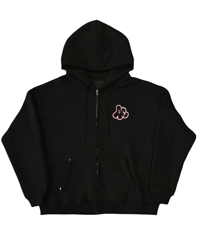 AlleyCat Zip Hoodie(Black) XS