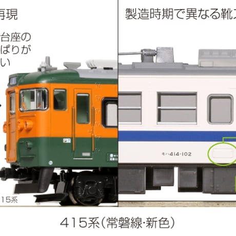 KATO 10-1535 415系 (常磐線・新色) 7両基本セット