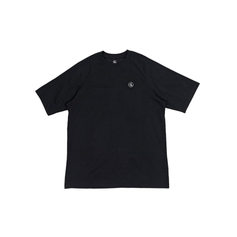 爽楽 -sara-』機能性Tシャツ 半袖 ブラック SORONA 冷感 墨丸デザインT