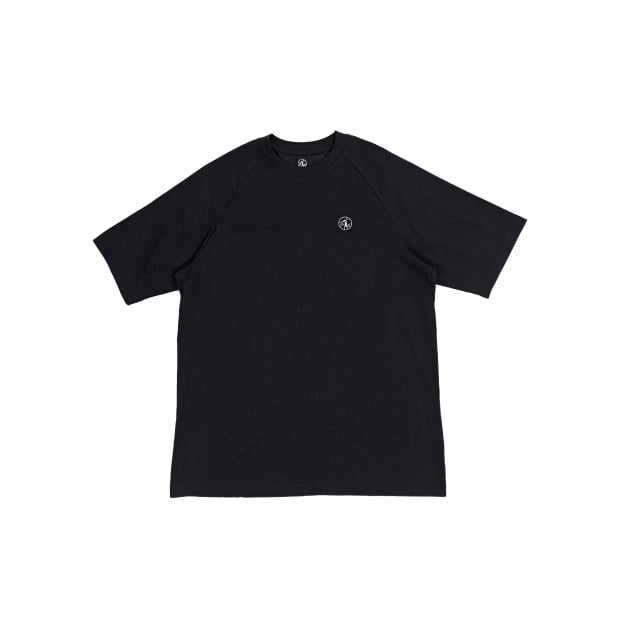 爽楽 -sara-』機能性Tシャツ 半袖 ブラック SORONA 冷感 墨丸デザインT