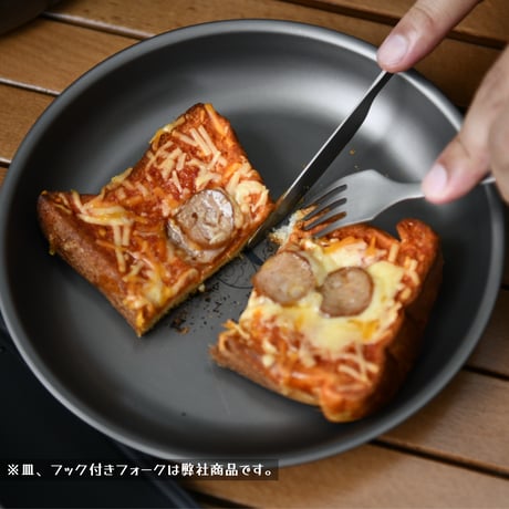 チタン製カトラリーセット (フック付き先割れスプーン・フック付きフォーク・フック付きナイフ)