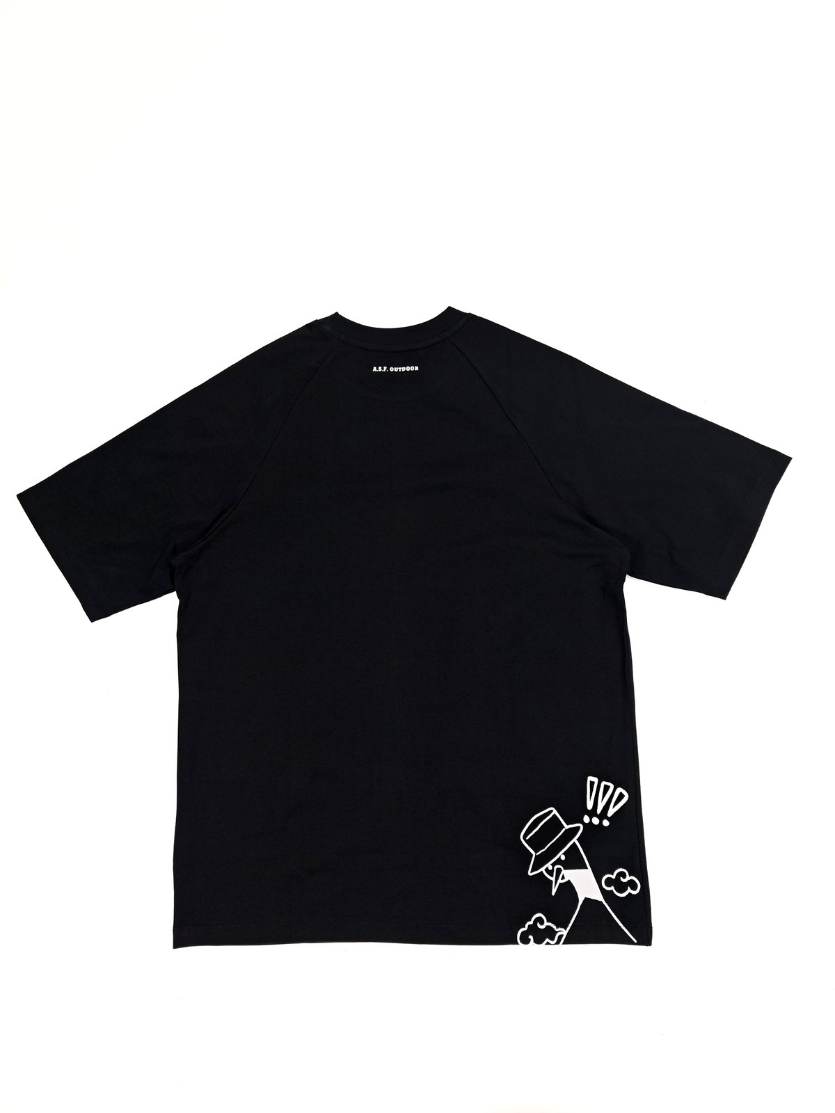 爽楽 -sara-』機能性Tシャツ 半袖 ブラック SORONA 冷感 墨丸デザインT