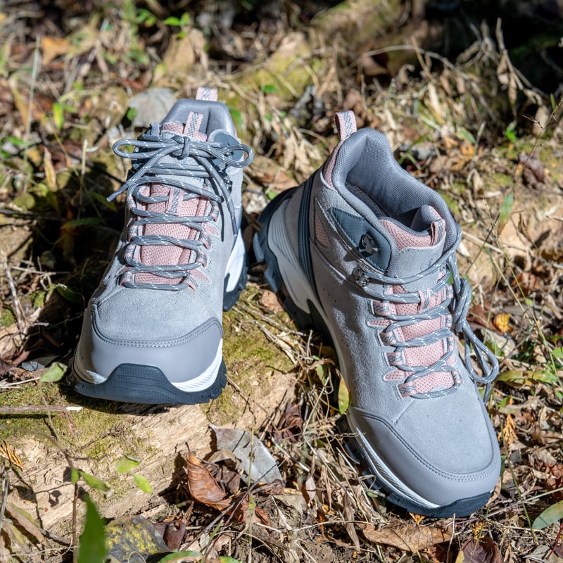 遊山 -yusan-』グレーブラウン トレッキングシューズ ハイカット 本革