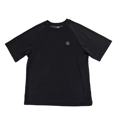 『爽楽 -sara-』Tシャツ 半袖 ダークグレー UVカット 透湿性 機能性Tシャツ