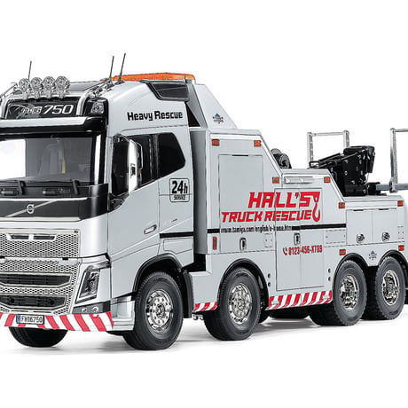 タミヤ 1/14RC ボルボ FH16 グローブトロッター 750 8x4 レッカートラック (シルバーエディション)