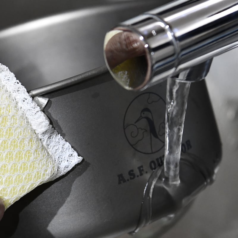 チタン製鍋(新) 蓋付き アウトドアクッカー 2100ml | 雲鶴堂 STORE