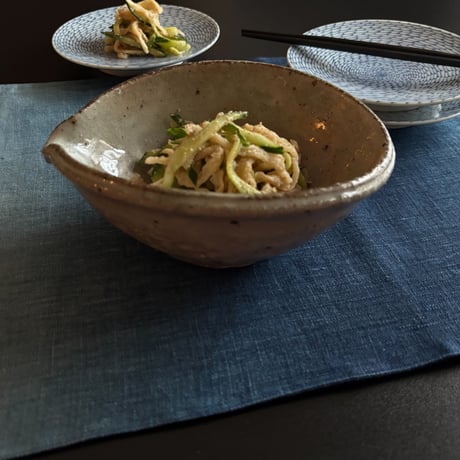 数量限定！ 【リバーシブルで使える、藍染めリネンマット】