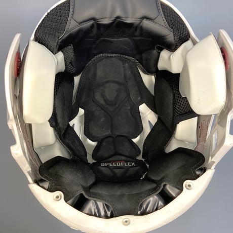 【アメフト ヘルメット 中古 部品】Riddell SpeedFlex B品 Lサイズ ホワイト（シェル＆パッド）