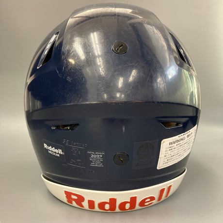 【アメフト ヘルメット 中古 部品】Riddell SpeedFlex B品 Mサイズ ネイビー（シェル＆パッド）