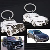 スマホから簡単◆オーダーメイド カー オリジナル キーホルダー 愛車 カスタム 旧車 外車 思い出 世界に一つのキーホルダー