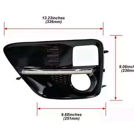 SUBARU WRX STI/S4 前期用 LEDデイライト付きグリル フォグランプ一体型 スバル VAB/VAG 2015-2017対応 カスタム 純正交換  ISO9001認定工場製造