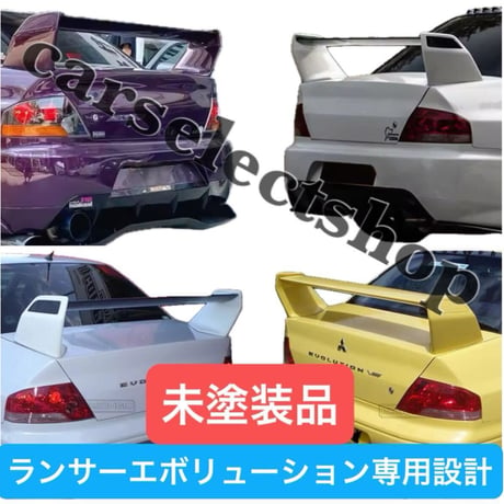 未塗装▲希少△三菱 ランエボリアウィング トランクスポイラー EVO/CT9A ランサーエボリューション/MITSUBISHI/社外/高品質/カスタム