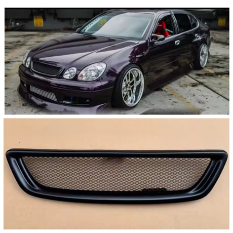 TOYOTA アリスト/レクサス GS フロントグリル メッシュタイプ ラジエーターグリル JZS160 JZS161 GS300 GS400 GS430 TRD風 1997-2005 【送料無料】