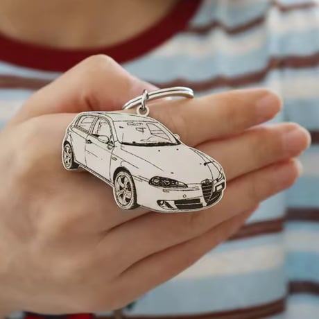 スマホから簡単◆オーダーメイド カー オリジナル キーホルダー 愛車 カスタム 旧車 外車 思い出 世界に一つのキーホルダー