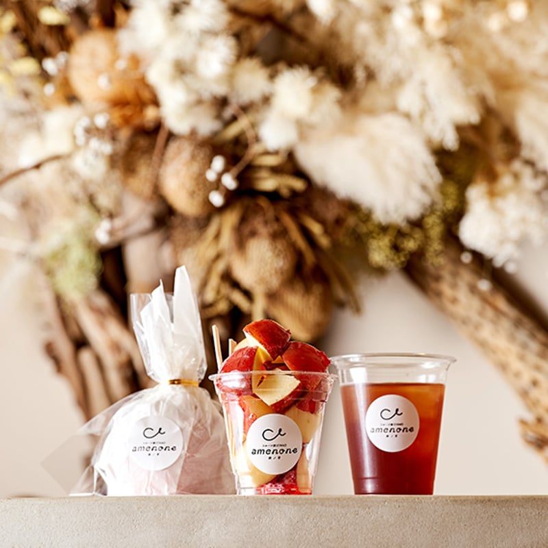 りんごあめ　 西鉄久留米駅前 KENSOFTBAR CANDYFRUITS 限定リンゴ飴販売中