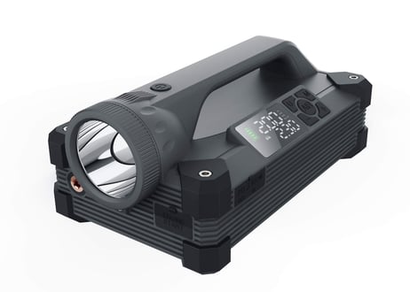 e-ジャンプスターター/e-Jump Starter M6タイプ 一台5役の多機能多目的、超安全、超コンパクト、頑丈でポータブル！
