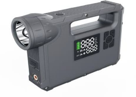 e-ジャンプスターター/e-Jump Starter M5タイプ 一台5役の多機能多目的、超安全、超コンパクト、頑丈でポータブル！
