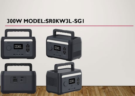 ポータブル電源装置 300W型/パワーステーション/災害及び野外キャンプ用バッテリー