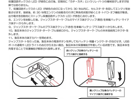 e-ジャンプスターター/e-Jump Starter M6タイプ 一台5役の多機能多目的、超安全、超コンパクト、頑丈でポータブル！