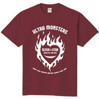 ULTRA MONSTERS Tシャツver.2（バーガンディ） JAPAN LIVE TOUR 2025