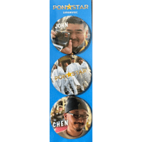 PON☆STAR 公式缶バッジ type A : John + Chen + Snow Romance