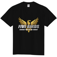 FIVE BIRDS Tシャツ（ブラック）