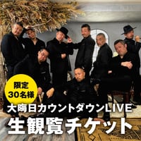 12/31大晦日カウントダウンLIVE生観覧チケット