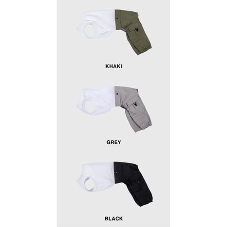 Cargo Pin Tuck Pants GRAY