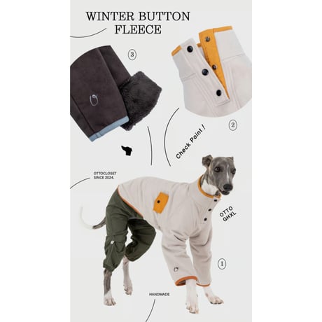 25F/W Winter Button Fleece Ver.2 PURPLE